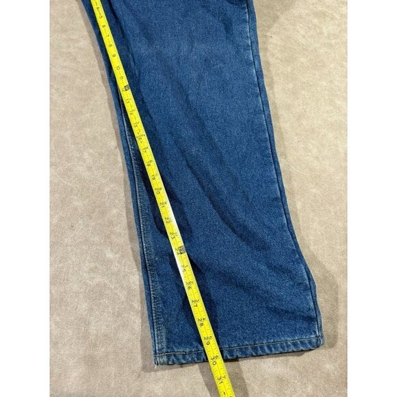 Carhartt Mens Relaxed B172 DST Denim Jeans Straight Leg Flannel Lined Blue 38x30 - Picture 11 of 11